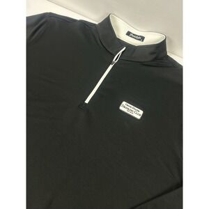 Grunk Dolfer Drinking Club Black Pullover Shirt 1/4 Zip Men's XL